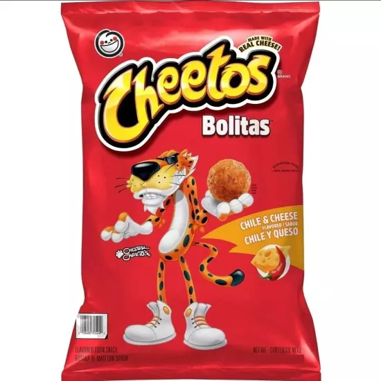 Cheetos Bolitas Cheese Balls, Chili and Cheese - Latin Mexican Flavors (7 oz.)