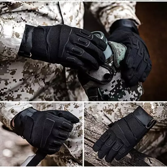 Mens Tactical Gloves Motorcycle Cycling Gloves for Outdoor Work Shooting Hunting