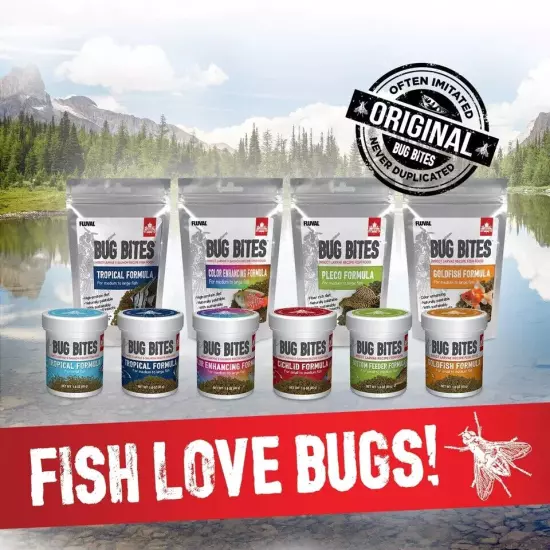 Fluval Bug Bites Tropical Fish Food, Small Granules for Small to Medium Sized Fi