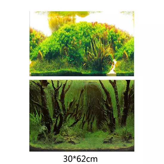 Aquarium Background Poster Fish Tank Pictures Seabed Coral Decor Landscape DIY