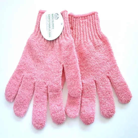 The Body Shop Bath/Shower Gloves for Body Scrub/Exfoliation - Pink 2017 - NWT OS