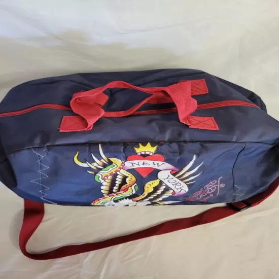 Ed Hardy ' New York City ' Adjustable Strap Duffle Bag 22''x 10''