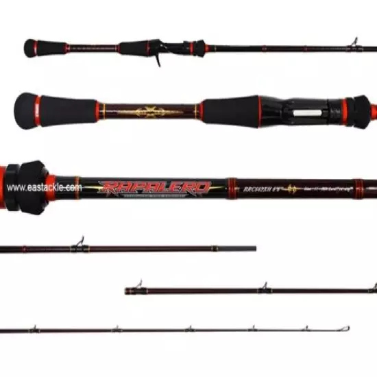 Rapala RAPALERO 7" 1 Piece - RRC-701H Overhead Bait Casting Fishing Rod