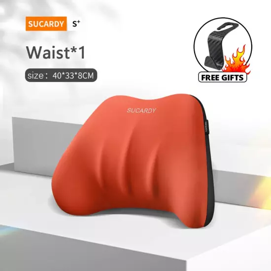 Car Seat Lumbar Headrest Support Waist Neck Pillow Car Travel Back Support