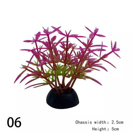 Artificial Grass Plastic Simulated Water Plants Aquarium Fish Tank Landscape NEW