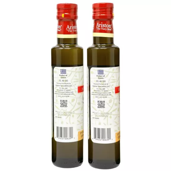 Ariston Blood Orange Infused Olive oil 8.45 fl oz 2 pk with mess free pour spout