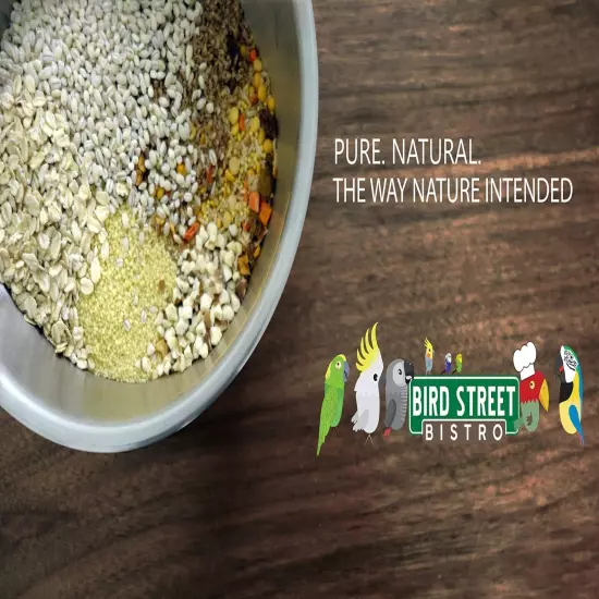 Bird Street Bistro Parrot Food - Parakeet Food - Cockatiel Food - Bird Food -