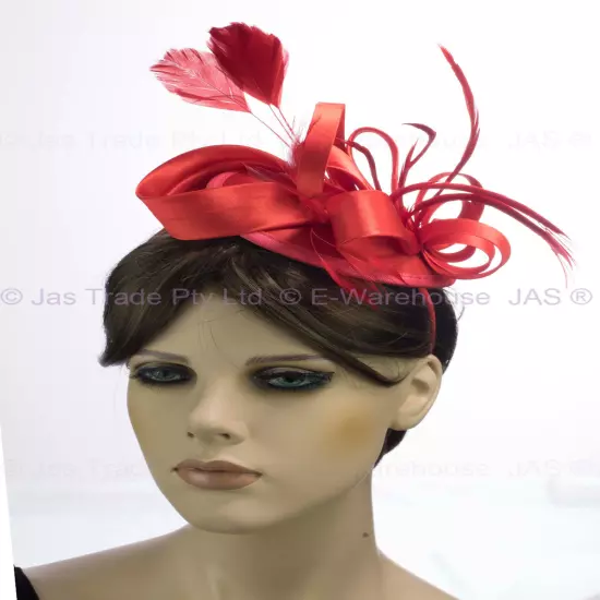 Spring Racing Race Party Melbourne Cup Feather Headband Hairband Clip Fascinator