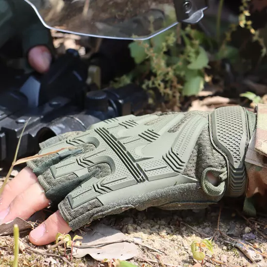 Military Fans Tactical Fitness Sports Anti-slip Protective Half Finger Gloves