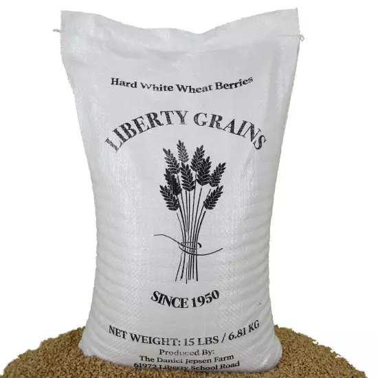 Hard White Wheat Berries - Family Farm, Single Source, small to bulk size