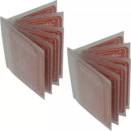 SET of 2 - 6 Page Plastic Wallet Insert for Bifold Billfold or Trifolds Top...