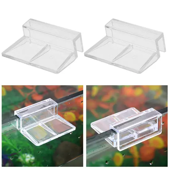 4PCS Fish Tank Lid Clips Acrylic Support Bracket For Fish Tank 6/8/10/12mm