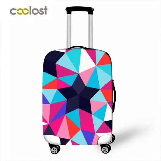 Colorful Luggage Suitcase Protector Cover Elastic Anti- Dust Scratch Case Bag