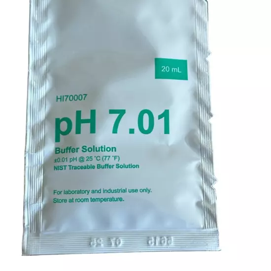 3x 20ml pH 4 Buffer Calibration Solution and 1x pH 7 Solution 4.01 hanna/hi70004