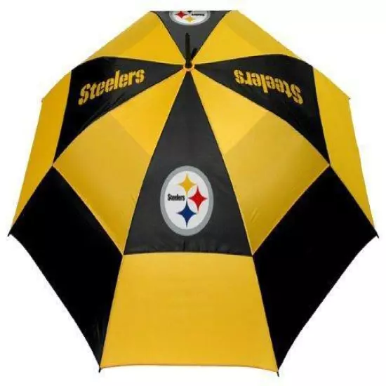 Team Golf NFL Pittsburgh Steelers 62" Golf Umbrella with Protective Sheath,