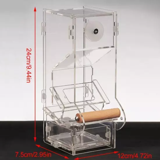 Auto Bird Feeder-Cup No Mess Bowl Cage Automatic Feeding ParrotCockatiel= R4O1