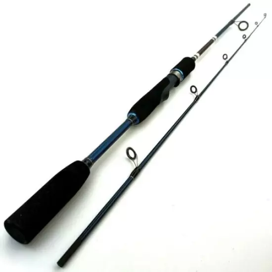 Ultralight Carbon Fiber Spinning Fishing Rods Pole Travel Tackle 2 Sections Fast