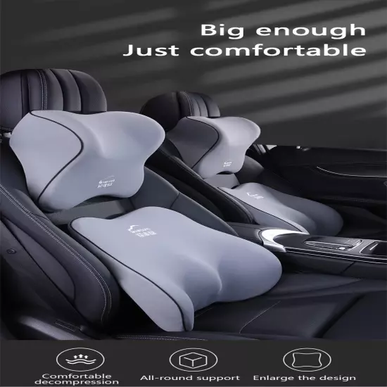 CarSeat Headrest Pillow Neck Lumbar Support Car Pillow Back Support Waist Pillow