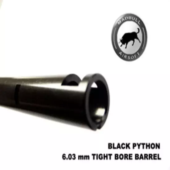 Madbull Airsoft Black Phyton 6.03mm ver2 inner barrel.Choose an available length