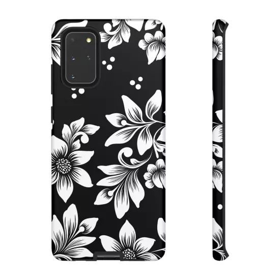 Black & White Floral Style - Tough Cases