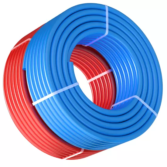 VEVOR 3/4” 2x100ft Blue& Red PEX-A Tubing/Pipe for Potable Water with Cutter