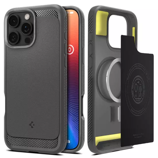 Spigen Rugged Armor MagFit Phone Case for iPhone 16 Pro Max/ 16 Pro/ 16 Plus/ 16