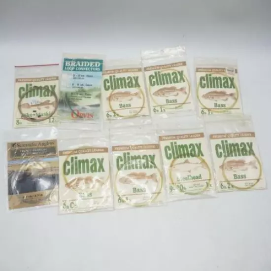 Lot Fly Fishing Leaders Climax Bass Steelhead