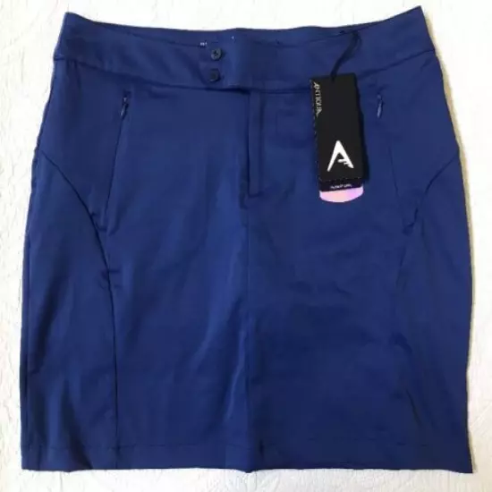 New Womens Antigua Sway Golf Skort Size 8 Harbor Blue NWT