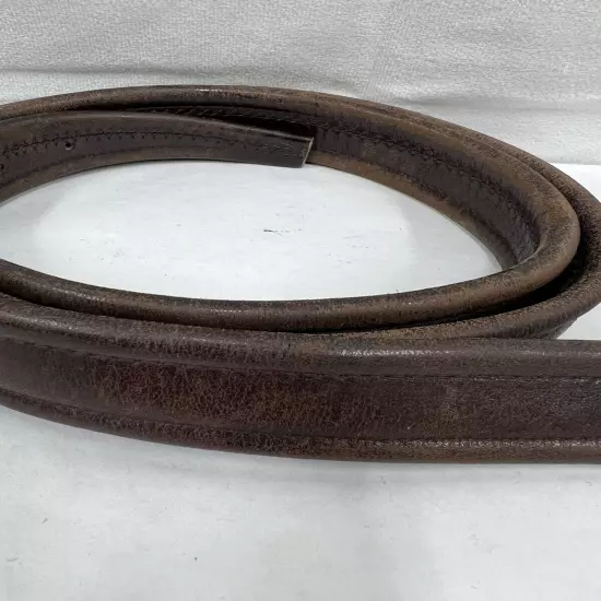 Vintage Harness Horse Men’s Leather Belt 2701 Waxed Steerhide Brown 44