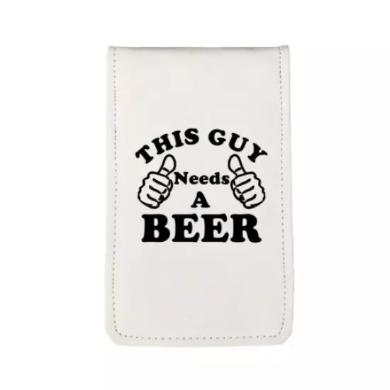 This Guy Needs a Beer Sunfish Golf Scorecard Yardage Book Holder Cover