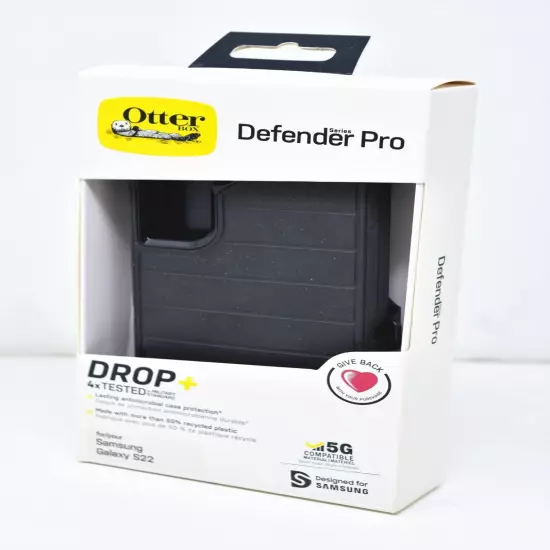 OtterBox Defender Pro Series Case w/ Holster Clip for Samsung Galaxy S22 BLACK