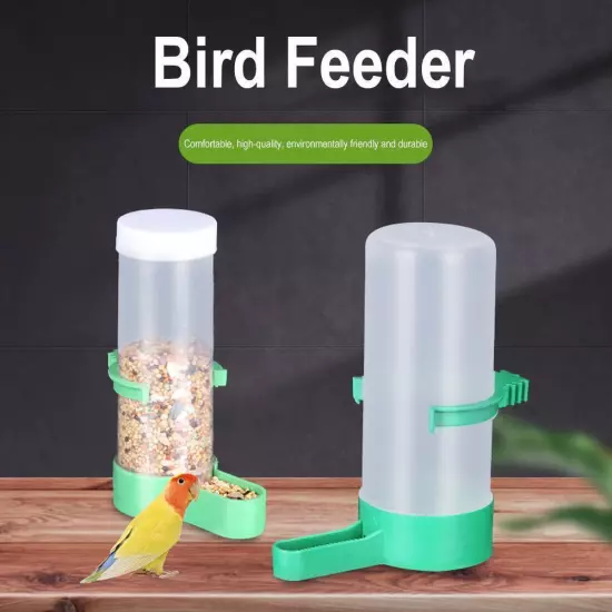 Bird Feeder Water Drinker Automatic Drinking Fountain Pet Parrot Cage P1D8