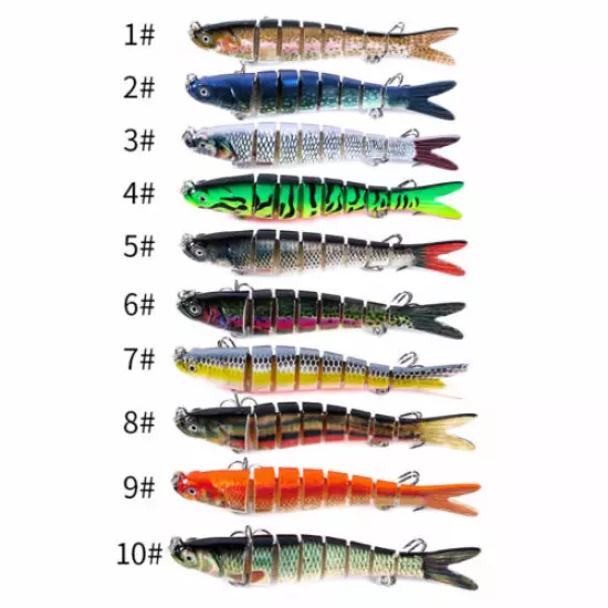 1pc Multi Jointed Fishing Lures Swimbait Sinking Wobblers Hard Bait Crankbait