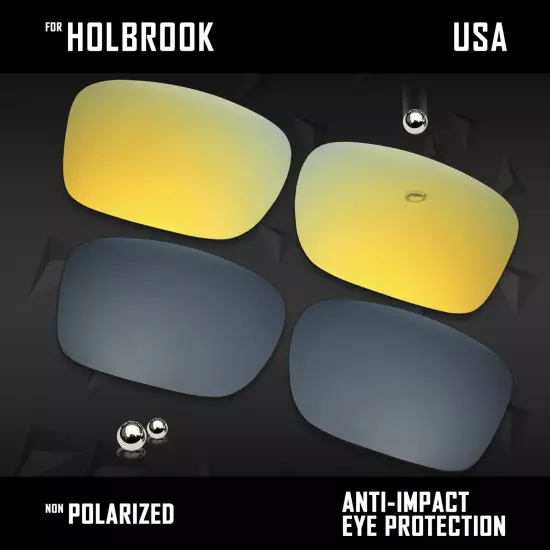 Anti Scratch Polarized Replacement Lenses for-Oakley Holbrook OO9102 Options