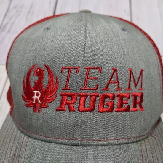 Team Ruger Firearms Snapback Mesh Back Trucker Hat Cap Adjustable