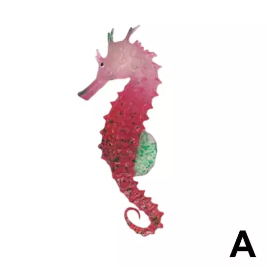 Floating jelly Seahorse Glow Effect Aquarium Fish Tank Ornament Decoration~ I3S9