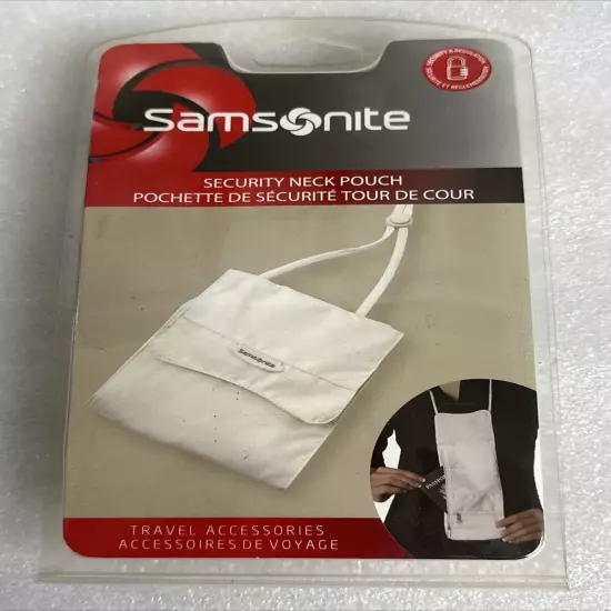 SAMSONITE Travel Security Neck Pouch Cream Luggage 43676-1233 Wallet/Passport