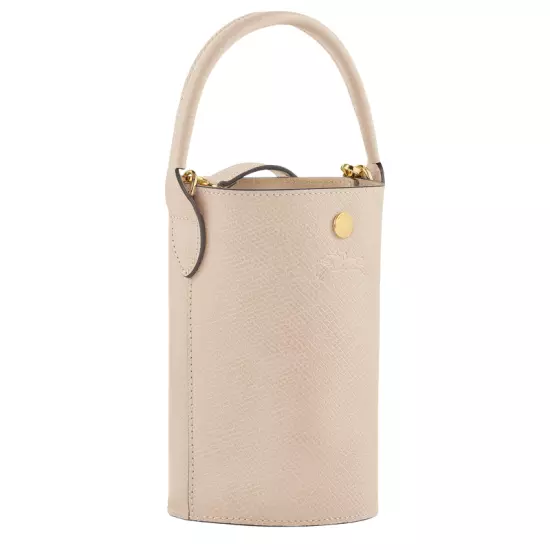 Longchamp Eggshell White Leather Epure XS Crossbody Bucket Bag $360 NEW