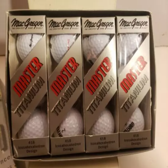 macgregor master titanium 418 icosahexahedron design 12 golf balls