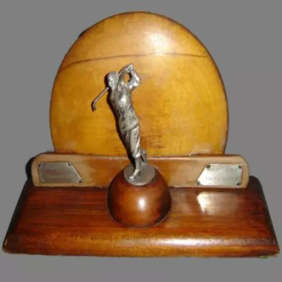 Antique Rare British Art Deco Liverpool Simmarian Club Golf Tournament Trophy.