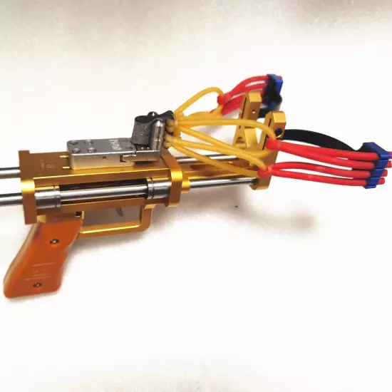 AK100 Falcon Golde Continue Slingshot Double shaft bearing sliding slingshot gun