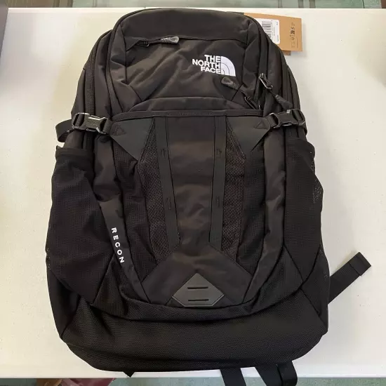 NEW The North Face Recon Backpack School Laptop Bag Black Unisex 31L