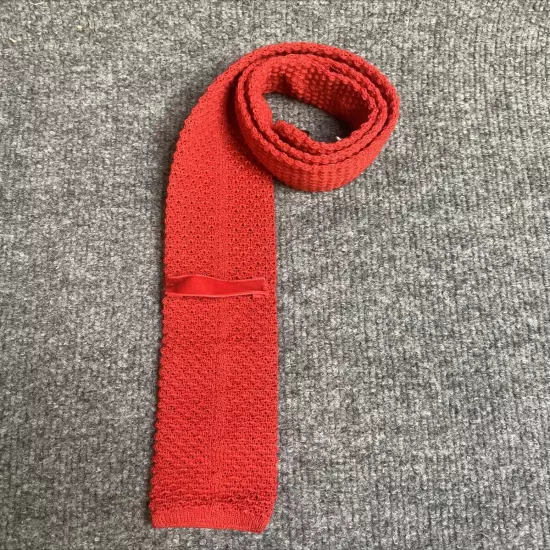 Turnbull & Asser Men's Red Wool Mohair Alpaca Blend Neck Tie $595