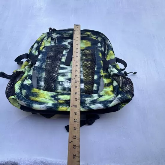 North Face Backpack Angkor Hiking Travel Daily School Laptop Yellow Black