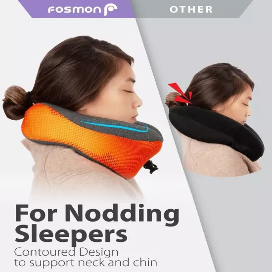 Memory Foam U Shaped Travel Pillow Neck Support Head Rest Car Plane Soft Cushion