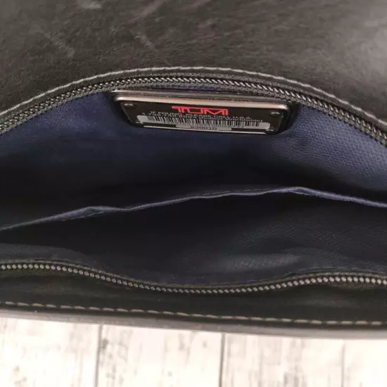 Rare Tumi Business Bag All Leather Harrison Madden Black