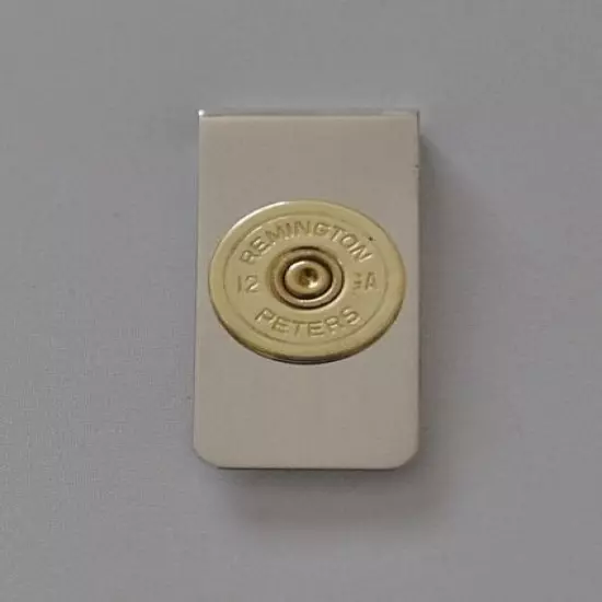 Rare Vintage Remington Peters 12 Gauge Shotgun Shell Bullet Money Clip