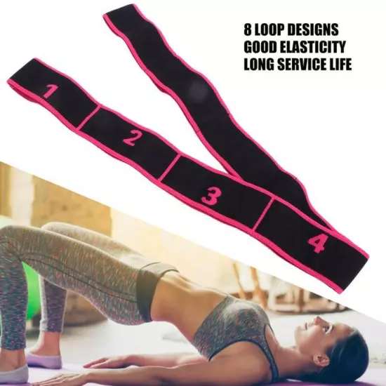 Resistance Band Yoga Dance Fitness Elastic Strap Pull Belt Workout Equipment