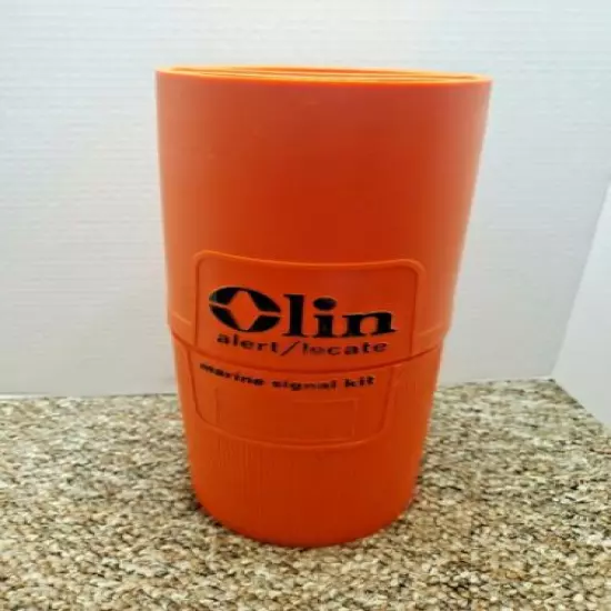 ''' EMPTY ''' Olin Alert Locate Canister Boating Rescue Signal Kit "' EMPTY"'