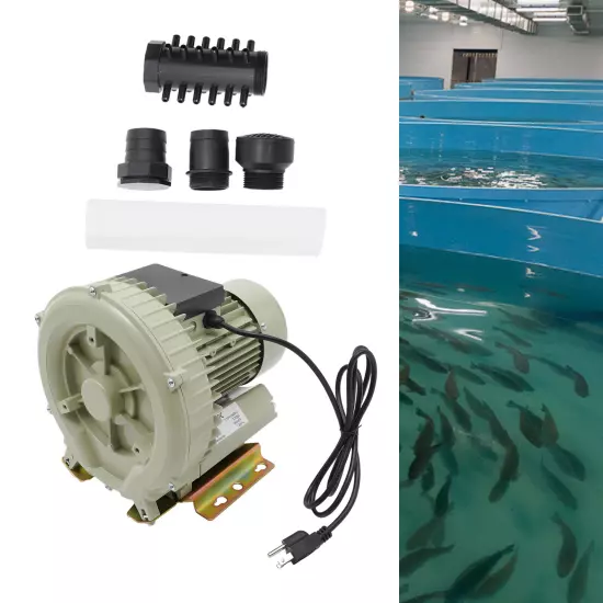 Air Pump Blower Oxygen Aerator Aquarium Fish Tank Pond Aquaculture 370W 110V